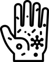 Hand icon symbol image illustration vector