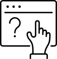 Hand icon symbol image illustration vector