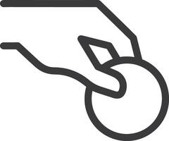 Hand icon symbol image illustration vector
