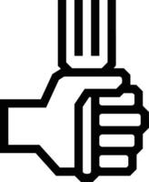 Hand icon symbol image illustration vector