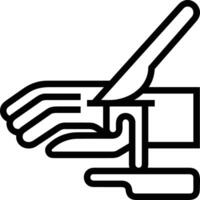 Hand icon symbol image illustration vector