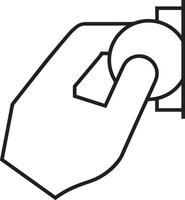 Hand icon symbol image illustration vector