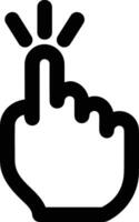 Hand icon symbol image illustration vector