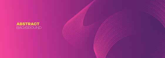 Abstract pink, purple and violet gradient wave line web background. Orange, red smooth element swoosh speed wave modern stream background for banner, wallpaper, brochure, booklet vector