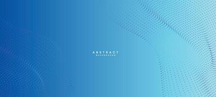 Abstract Navy Blue, Green Gradient Flowing Dot Waving Particle Geometric Technology Background. Sky Blue, Teal, Ocean Gradient Futuristic Dotted Wave Background For Science, cover, website, header vector