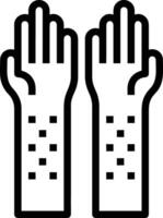 Hand icon symbol image illustration vector