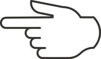 Hand icon symbol image illustration vector