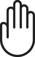Hand icon symbol image illustration vector