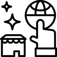 Hand icon symbol image illustration vector