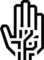 Hand icon symbol image illustration vector