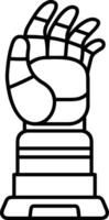 Hand icon symbol image illustration vector