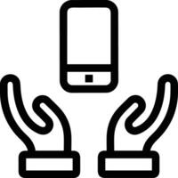 Hand icon symbol image illustration vector