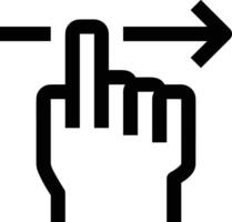Hand icon symbol image illustration vector