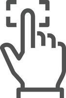 Hand icon symbol image illustration vector