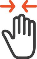 Hand icon symbol image illustration vector