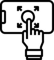 Hand icon symbol image illustration vector