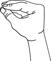 Hand icon symbol image illustration vector