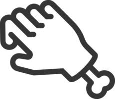 Hand icon symbol image illustration vector