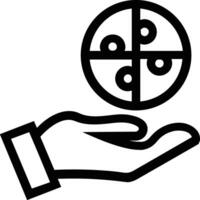 Hand icon symbol image illustration vector