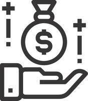 Hand icon symbol image illustration vector