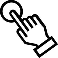Hand icon symbol image illustration vector