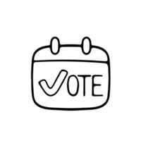 Comprehensive set of voting and election icons. Ballot casting. Political decision-making concept. line icon for Business vector
