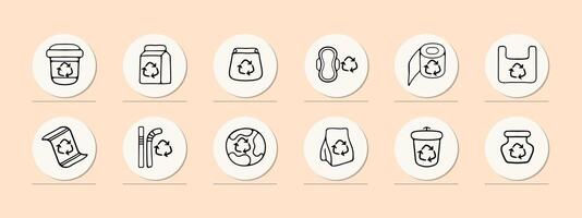 Fast delivery icon set. Illustrations representing quick and efficient delivery services. Delivery concept. Pastel color background. line icon for Business vector