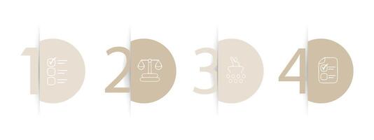 Set of icons emphasizing the importance of individual choice. Personal impact, empowerment. Significance of one's voice concept. Pastel color background. line icon for Business vector