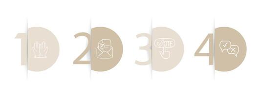 Set of icons emphasizing the importance of individual choice. Symbolic representation of personal impact. Decision-making concept. Pastel color background. line icon for business vector