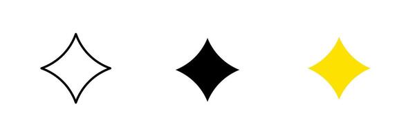 Four pointed star. Glare, shine, open space, feedback, feedback, celestial body, sky, bright, decor. set icon in line, black and colorful styles isolated on white background vector