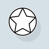 Stars in a circle line icon. Liked, rating, favorites, new year, christmas, rate the service, like, dislike, pie chart, stars. Feedback concept. sticker line icon on white background vector