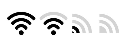 Set of wifi line icon. Network, communication, website, communication, computer, World Wide Web, Google, social network, online store. icon for business and advertising vector