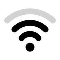Wi-Fi with unstable connection line icon. Network, communication, website, communication, computer, World Wide Web, Google, social network, online store. icon for business and advertising vector