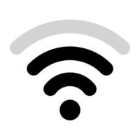Wi-Fi with unstable connection line icon. Network, communication, website, communication, computer, World Wide Web, Google, social network, online store. icon for business and advertising vector