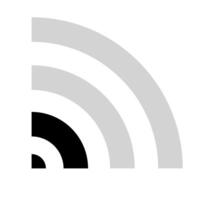 Wifi with weak connection line icon. Network, communication, website, communication, computer, World Wide Web, Google, social network, online store. icon for business and advertising vector