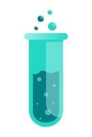Flask with bubbles line icon. Chemistry, test tube, glass, laboratory, liquid, experiment, vessel, reaction, laboratory assistant. icon for business and advertising vector