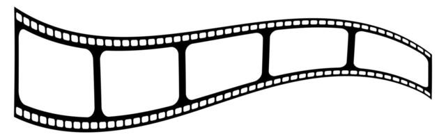 Distorted film frames line icon. Camera, cassette, camera, negative, developing, diaper, snapshot, reel. icon for business and advertising vector