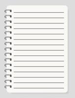 Realistic notepad line icon. Writing, pen, notebook, sheet, pencil, square, drawing, note, notebook, diary. icon for business and advertising vector