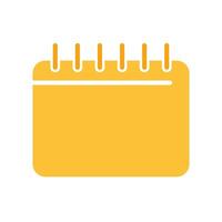 Calendar line icon. Day of the week, organizer, planning, month, year, schedule. colored icon on a white background for business vector