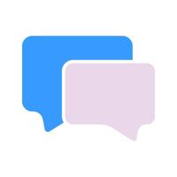 Dialog cloud line icon. Comic, communication, message, communication, social network. colored icon on a white background for business vector