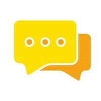 Dialog boxes line icon. Comics, ellipsis, communication, chatting, online, internet, email. colored icon on a white background for business vector