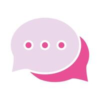 Round dialog boxes line icon. Comics, online, ellipsis, communication, chatting, internet, email. colored icon on a white background for business vector