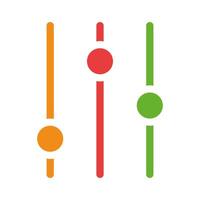 Control sliders. Settings, adjust, adjustment, panel, tune, install, customization, modern technologies, options, gadget, fix, error, system. Colorful icon on white background vector