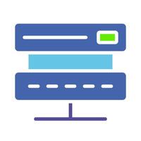 Remote server. Sharing, cloud storage, technology, share, file, access, safe, internet, global network, www, world wide web, computer science. Colorful icon on white background vector