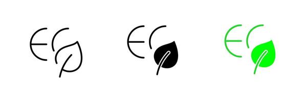 Ecology. Eco capture, grean leaf, leaves, plants, save the planet, clean environment, zero waste, recycle. set icon in line, black and colorful styles isolated on white background vector