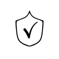 Verification icon representing the process of confirming or verifying information or identity. black icon vector