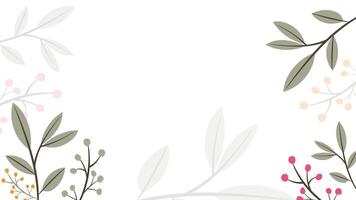 Abstract flower background design floral border frame vector