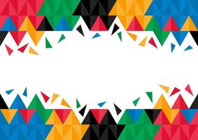 Abstract Background Colorful triangle grometric design vector