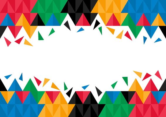 Abstract Background Colorful triangle grometric design