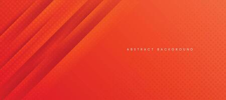 Abstract gradient orange background with diagonal lines and halftones. vector